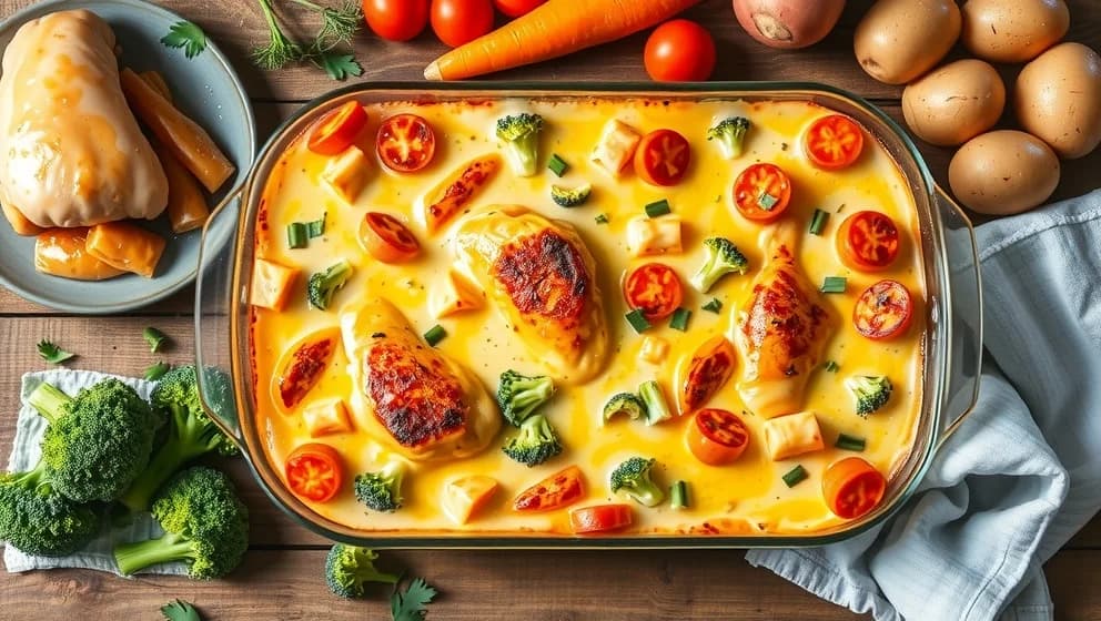 Allt i ett-gratäng med kyckling som blir perfekt