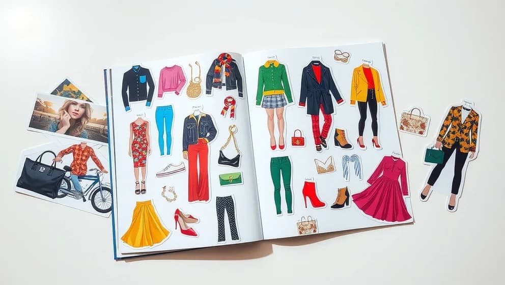 Top Model klädbok med klistermärken