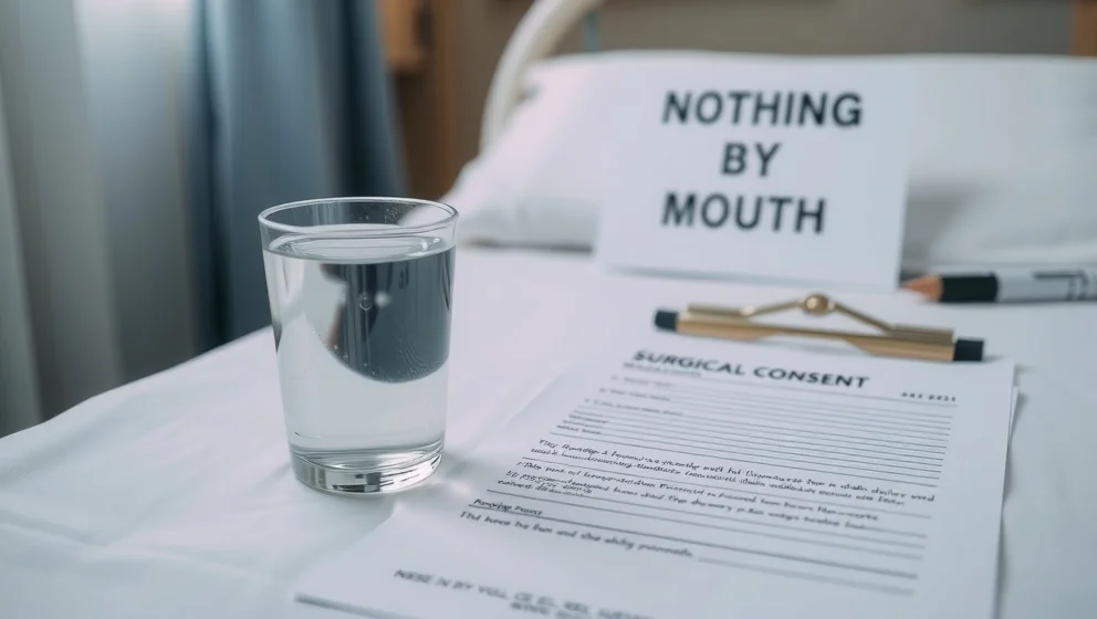 Varför får man inte dricka vatten innan operation