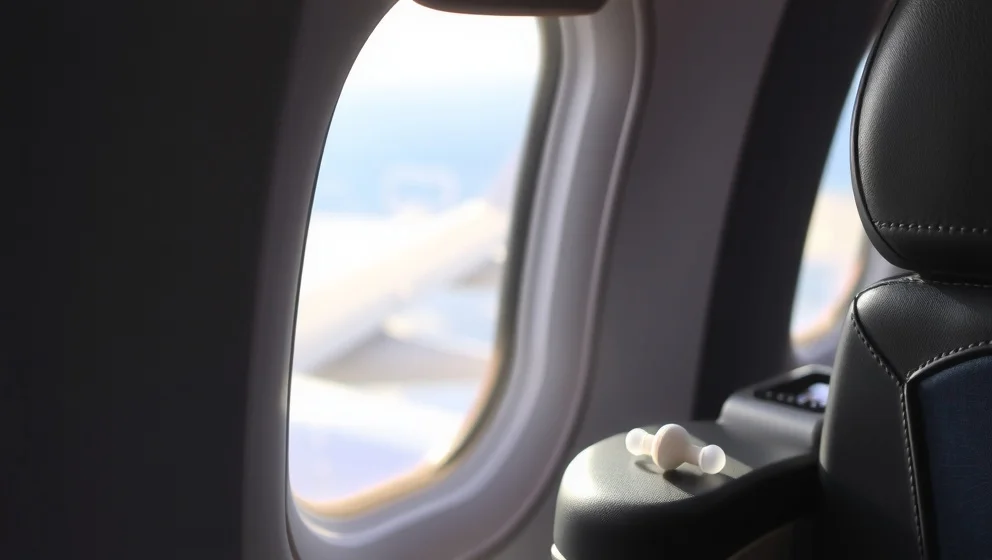 Varför får man lock för öronen när man flyger